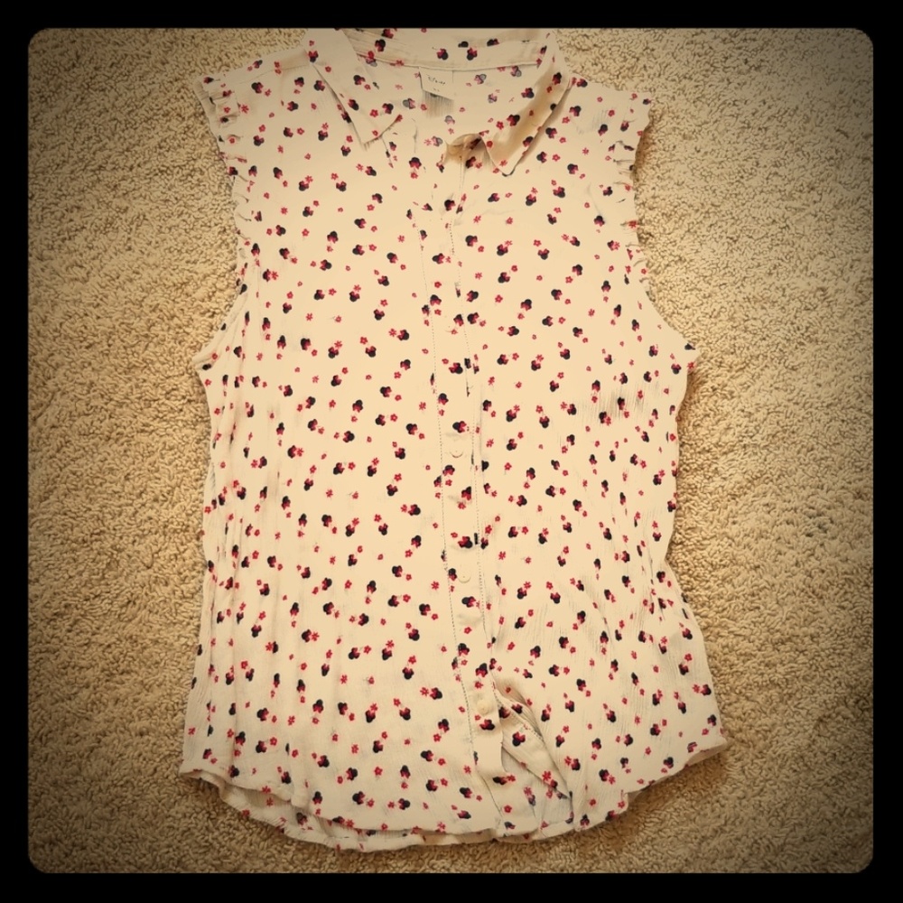 Disney by Lauren Conrad Sleeveless Button Top